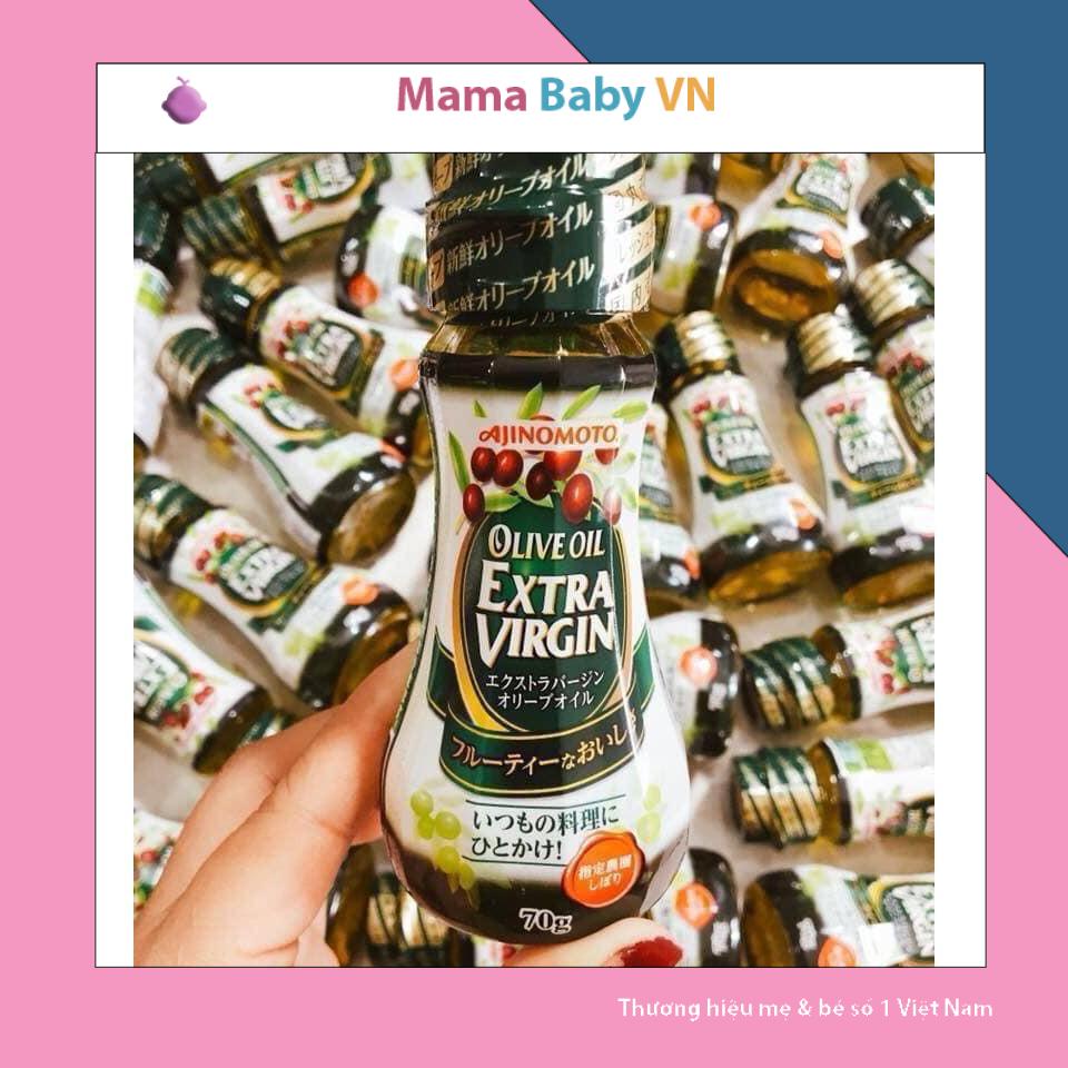 [Chính Hãng]  Dầu oliu nguyên chất Ajinomoto Olive Extra Virgin Nhật 70g date mới
