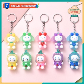 Sỉ 10 móc khoá gấu nâu mặc áo  69k