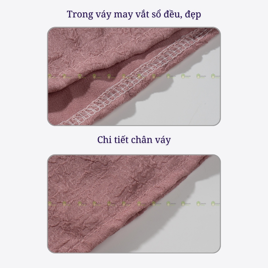 [VÁY MẶC TẾT] Váy Sườn Xám Bé Gái Đính Cúc Ngực Kèm Túi Cực Xinh, Váy Cho Bé Mặc Đi Chơi CK45