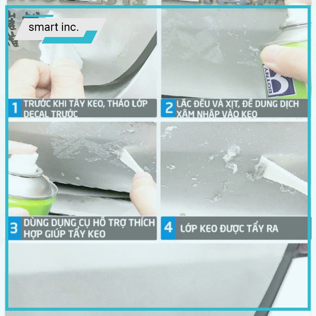 Bình Xịt Tẩy Keo Dán Băng Dính 3m 🎀GIÁ RẺ🎀 Sticker Remover Chai Dung Dịch Rửa Sạch Vết Keo Decal Nhựa Đường