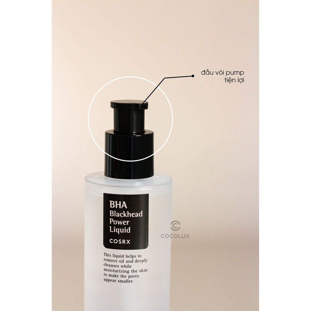 Tẩy Da Chết Hóa Học Cosrx BHA Blackhead Power Liquid 100ml-[Cocolux]