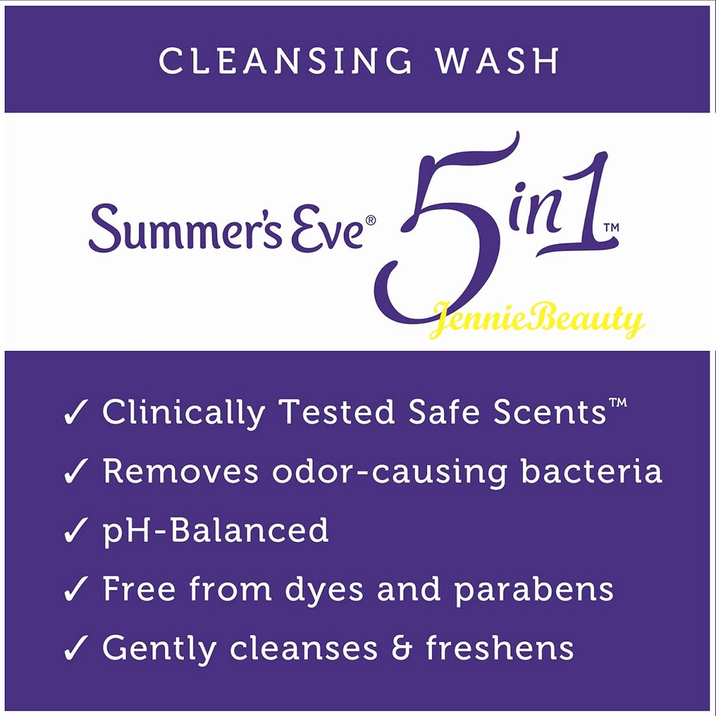 [Mẫu mới/ Hàng USA] Dung dịch vệ sinh phụ khoa Summer’s Eve Lavender Night Time Cleansing Wash (354ml)