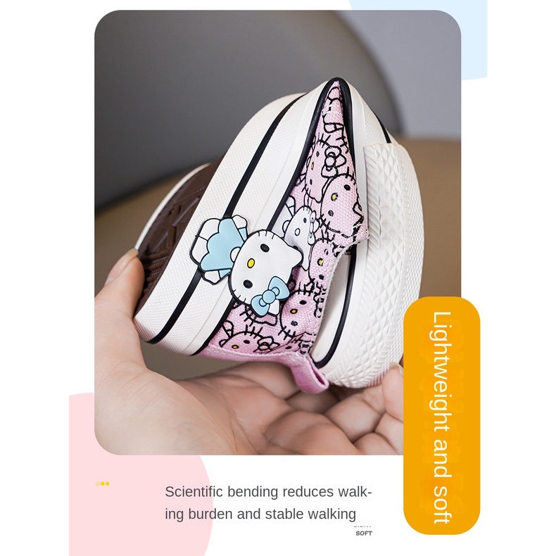 Giày Thể Thao Canvas Phối Lưới Thoáng Khí Thời Trang Mùa Hè Dành Cho Bé Gái 2022