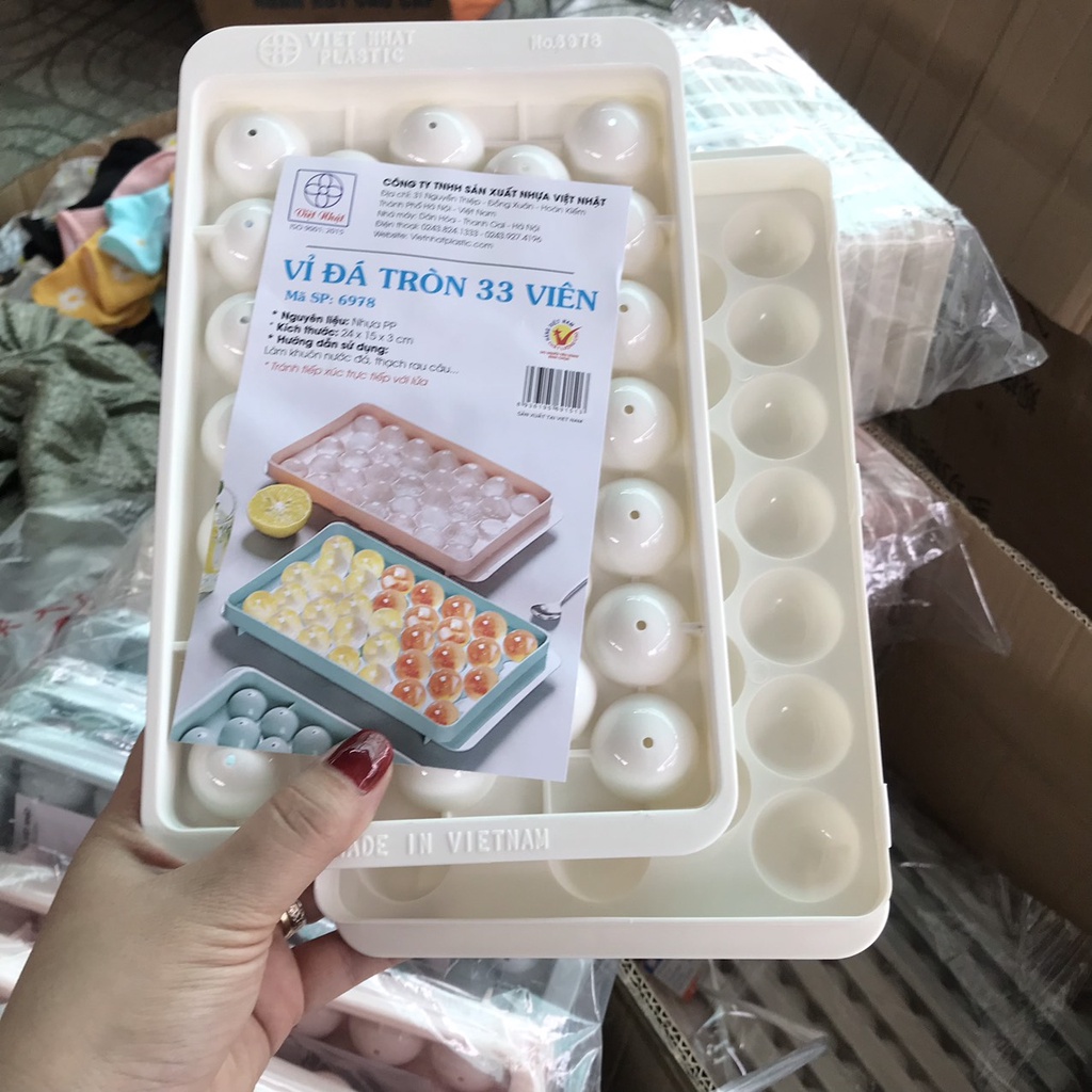 KHAY ĐÁ VIÊN TRÒN 33 VIÊN