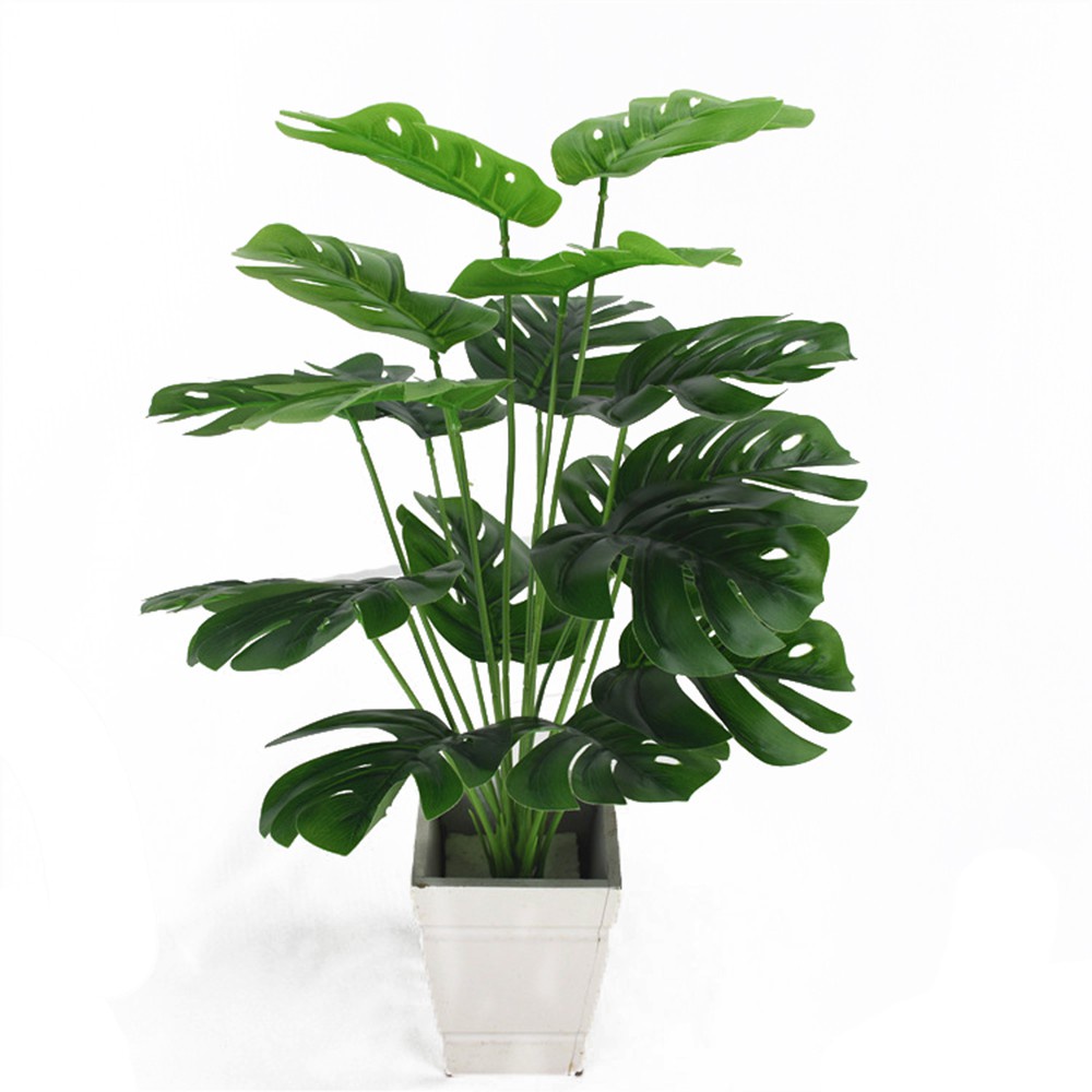 FUTURE 1  Bouquet Green Artificial Turtle Leaves Landscape Tropical Plants Simulation Grass Wedding Supply Floral|Craft Home Decoration Lifelike Palm