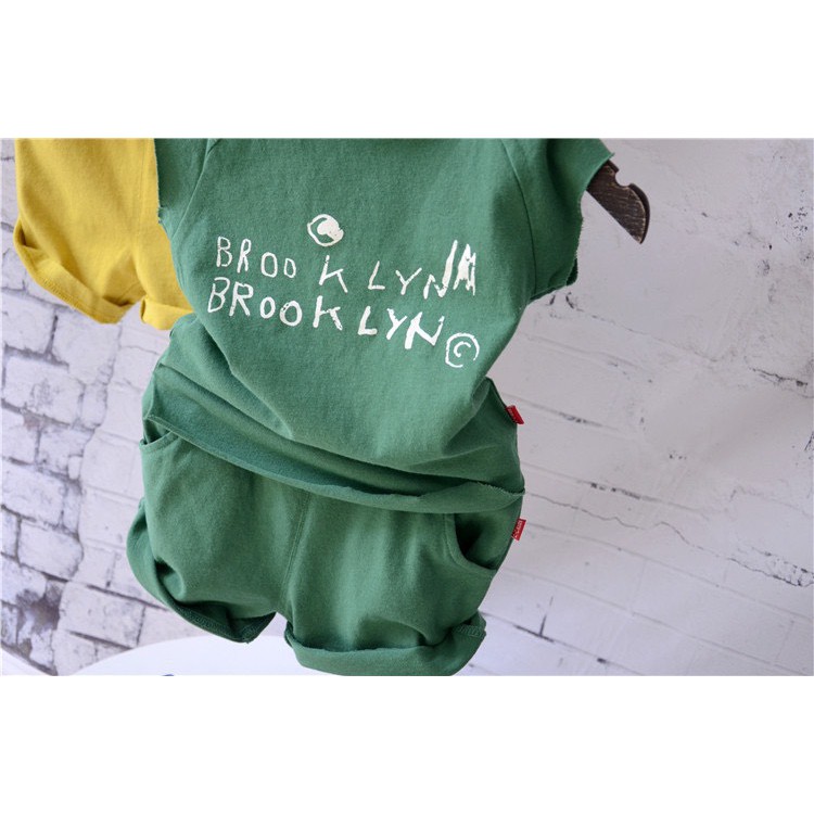 Bộ cotton đũi sát nách mềm mát đáng yêu cho bé trai bé gái
