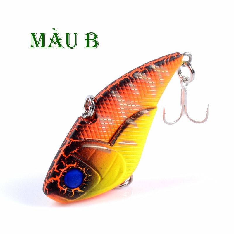 Mồi câu cá giả nhiều màu - VIB 5.3cm 14.3g - mồi câu lure siêu nhạy 2 lưỡi BKK