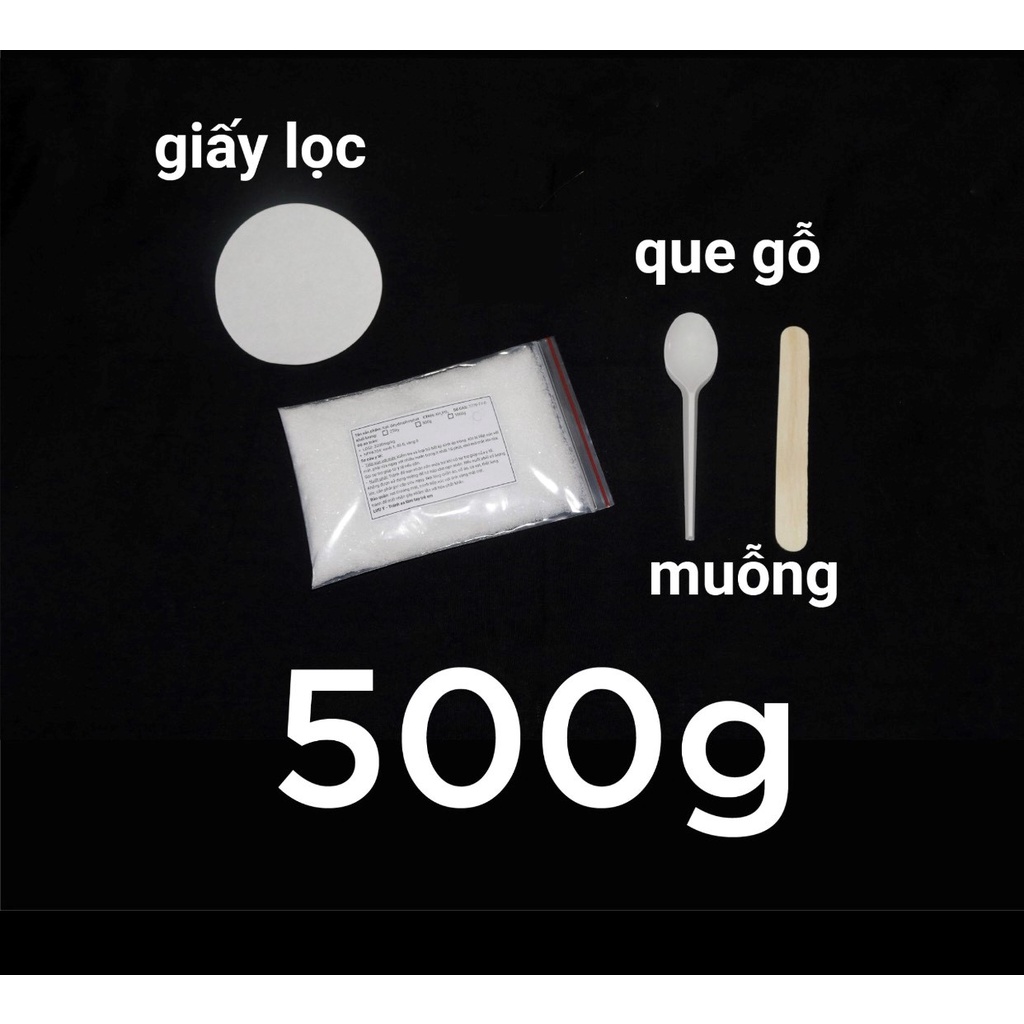 250g &amp; 500g - KAl(SO4)2 - Combo nuôi tinh thể phèn chua + hướng dẫn | HCRT store - Tinh thể học