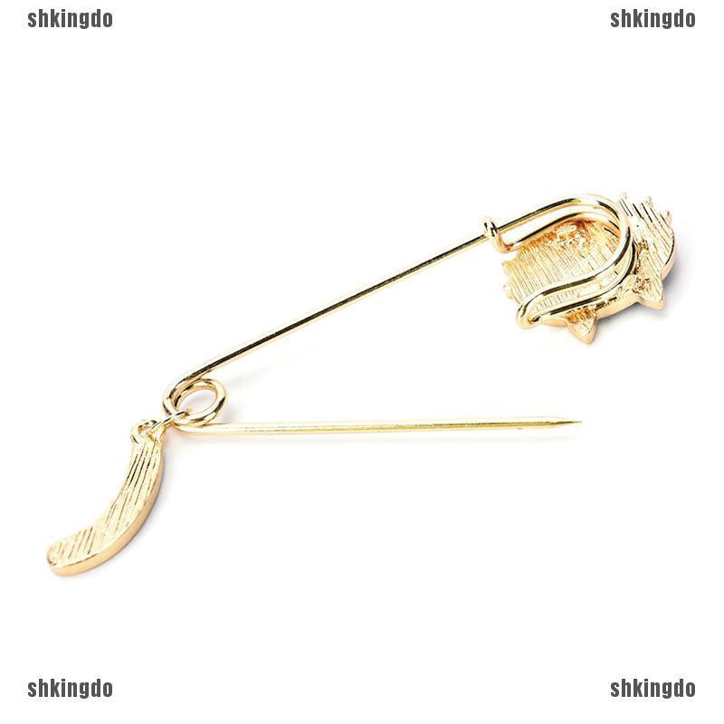 THINH Huy Hiệu Cài Áo Hình Mèo Đen Trắng Thời Trang