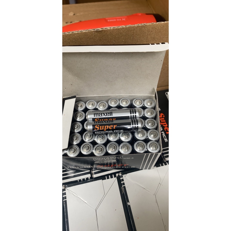 Pin AA 1.5v Maxell R6P4P Super Power ACE _