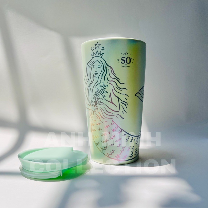 CỐC STARBUCKS MUG CERAMIC 50th ANNIVERSARY SIREN