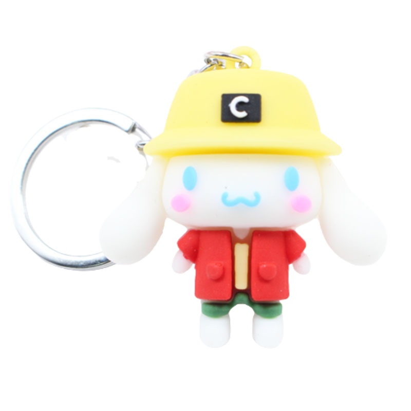 Móc khóa mặt búp bê đồ chơi Sanrio Kuromi Cinnamonroll 5cm treo túi xách làm quà tặng cho bé gái