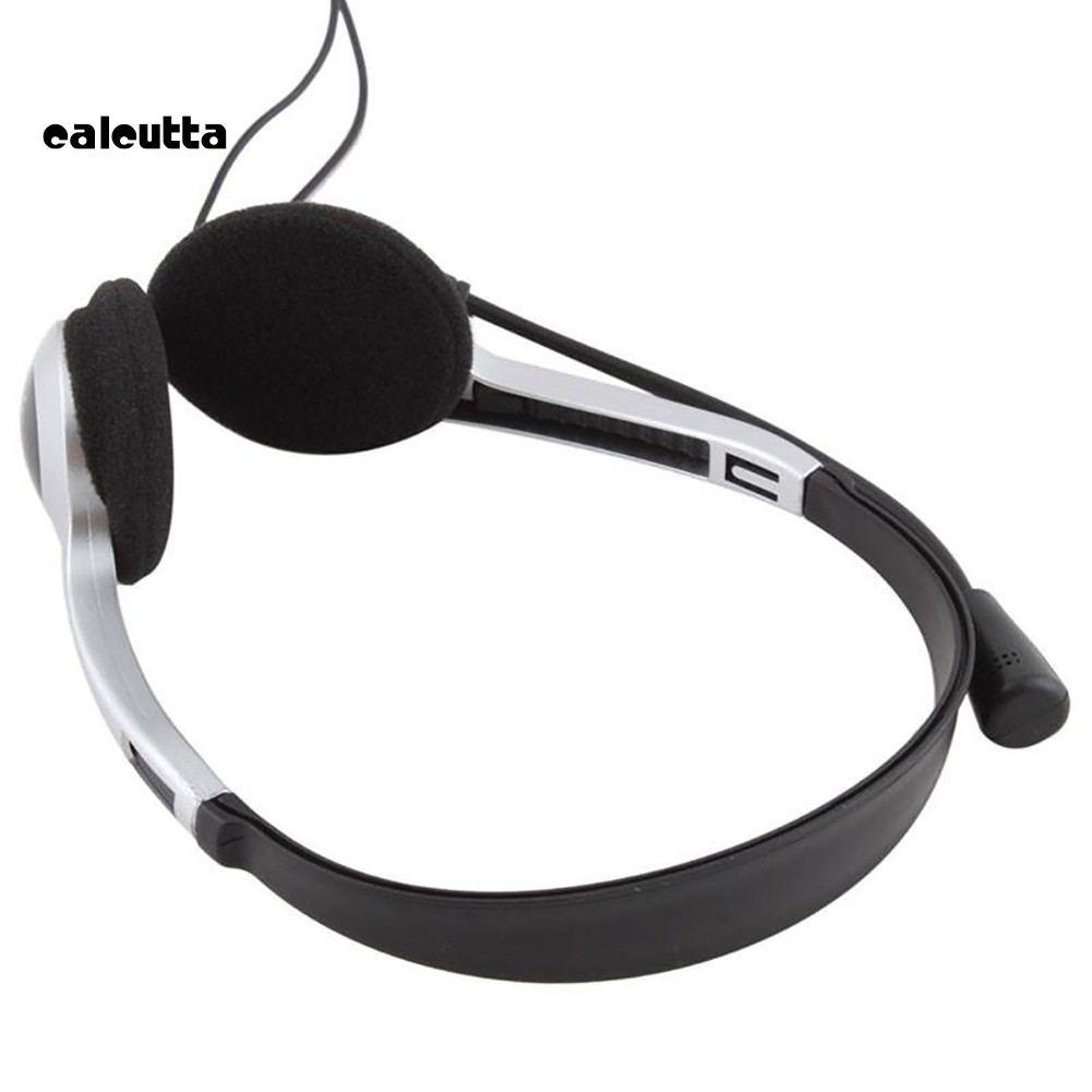 【Ready stock】Wired Earphone Headphone VOIP Headset with Microphone for PC Computer Laptop