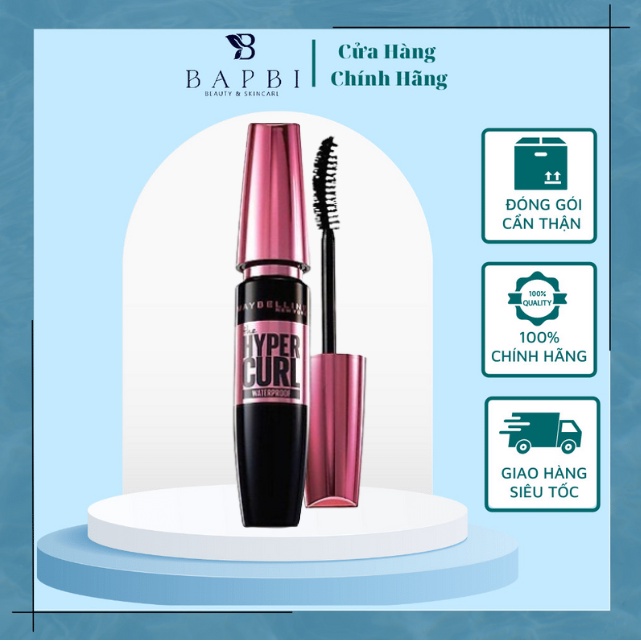 Mascara Maybelline New York Hyper Curl Chuốt Mi Masscara Maybelline Chân Mày Dài Cong