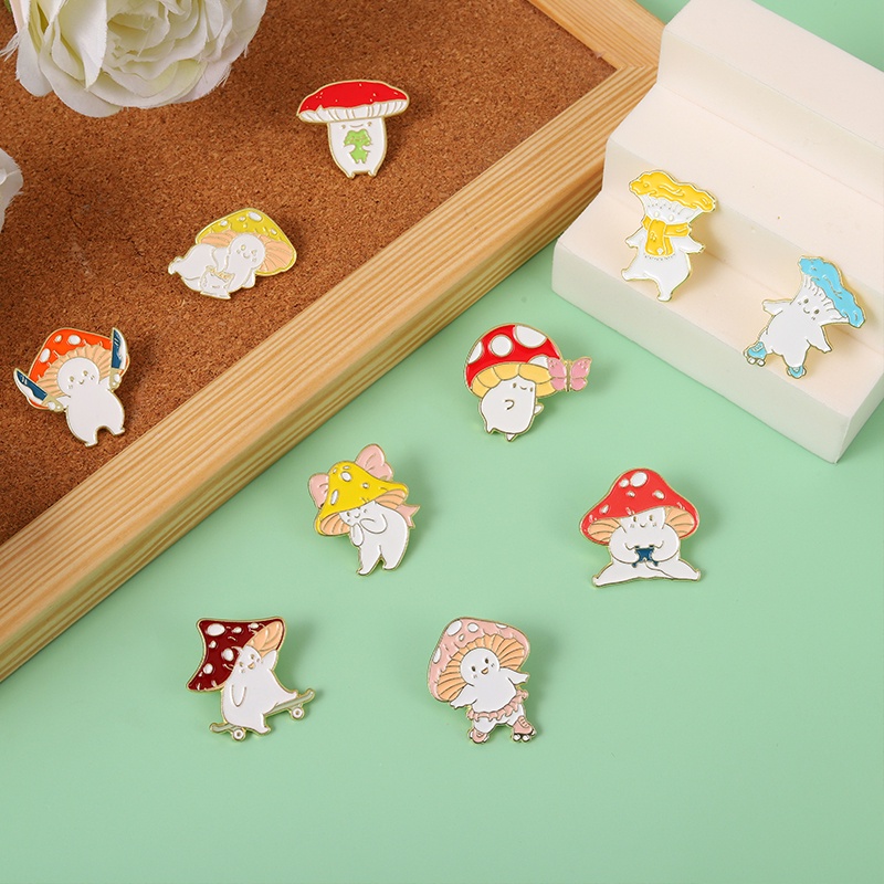 Ghim Cài Áo Hình Cây Nấm Dễ Thương