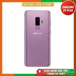Miếng dán decal carbon mặt sau Samsung S9 Plus chống trầy mặt lưng, chống bám vân tay