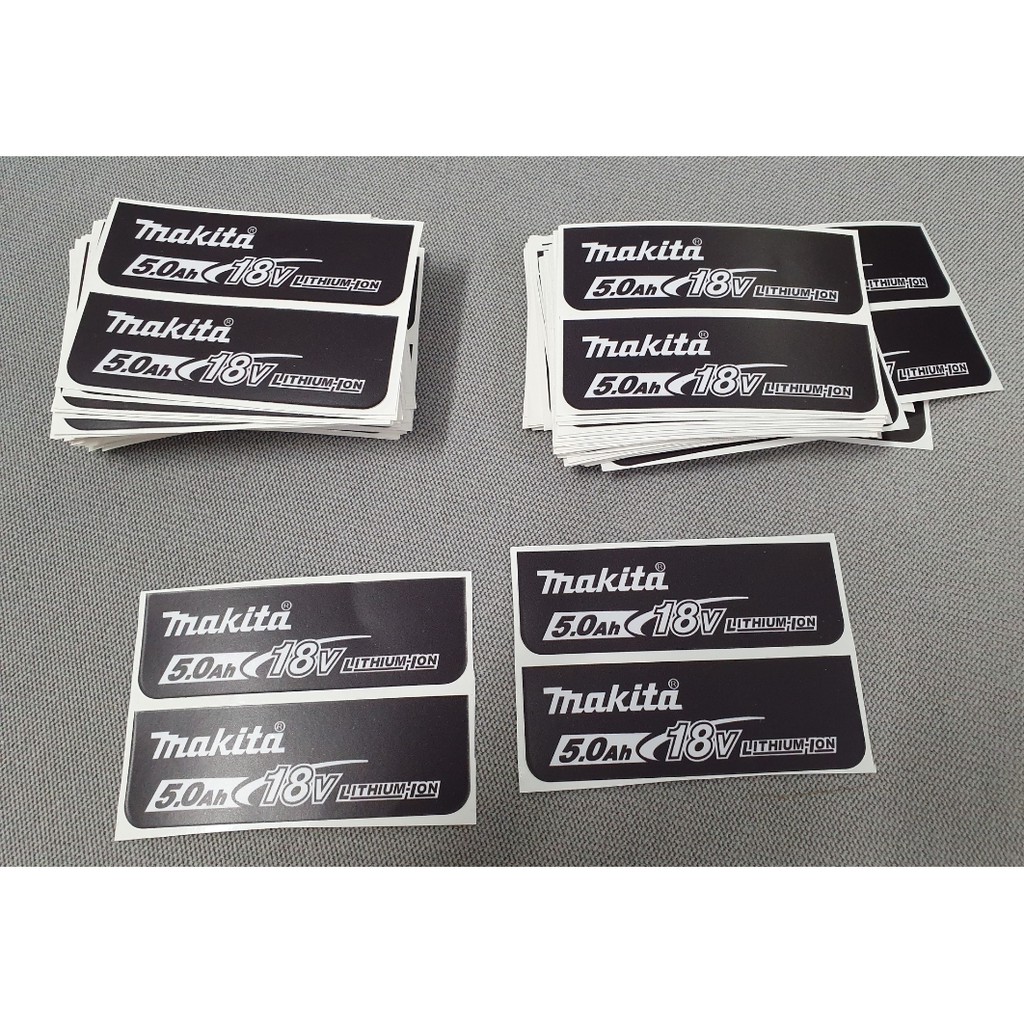 Tem dán pin Makita 18v