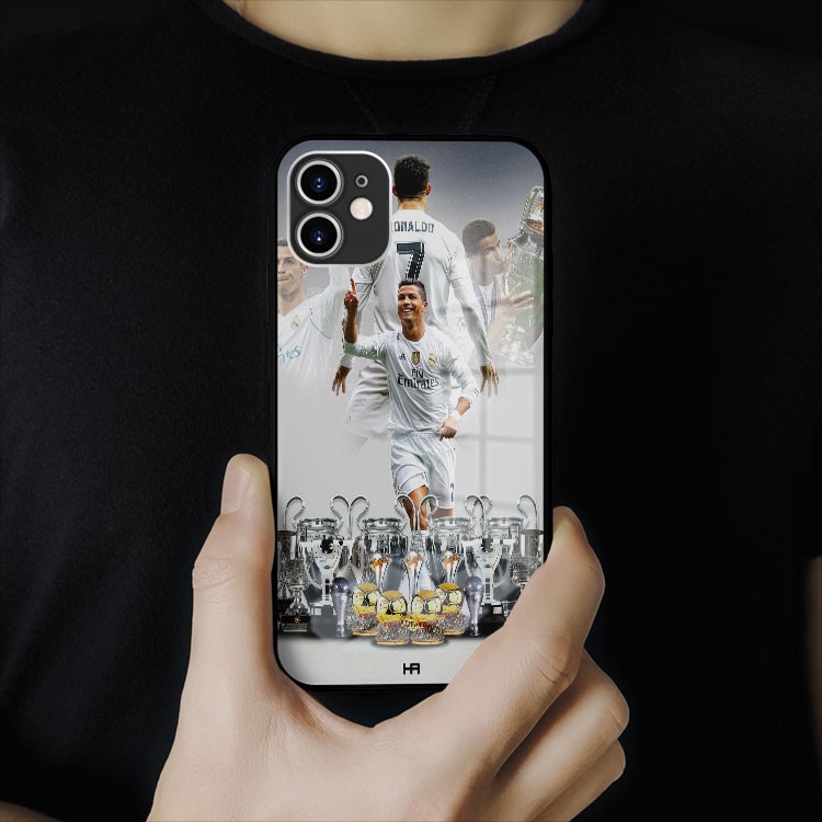 Ốp kính xsportcase Ronaldo đếm cúp Iphone 7 - Iphone 12 pro max OK-FOO2001001