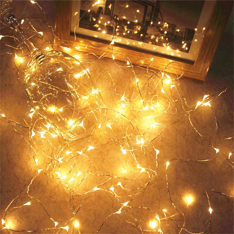 Đèn led dùng pin,Dây đèn Led fairylight ,dây đèn đom đóm 1/2/3 mét dùng pin