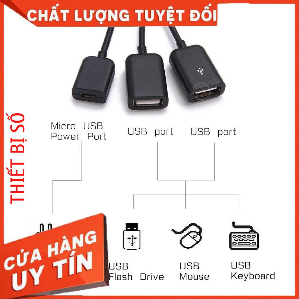 Cáp OTG Type C 3in1 kết nối điện thoại,máy tỉnh bảng,Tay cầm chơi game chuẩn Type -C -DC3737