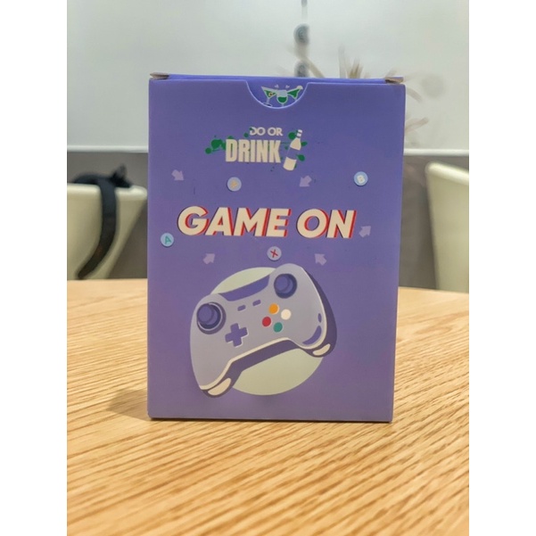Bộ bài Drinking Game &quot;Game On&quot; nốc out trọn bộ 40 lá cho nhóm bạn, cặp đôi bùng nổ trong bữa nhậu, party game - Nock Box
