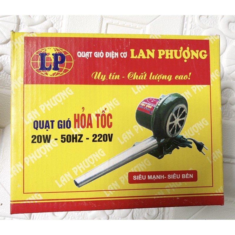 Quạt thổi bếp than, nướng thịt, nướng chả - Bễ thổi lửa Hoả tốc 20W - Loại vỏ thép, chất lượng cao