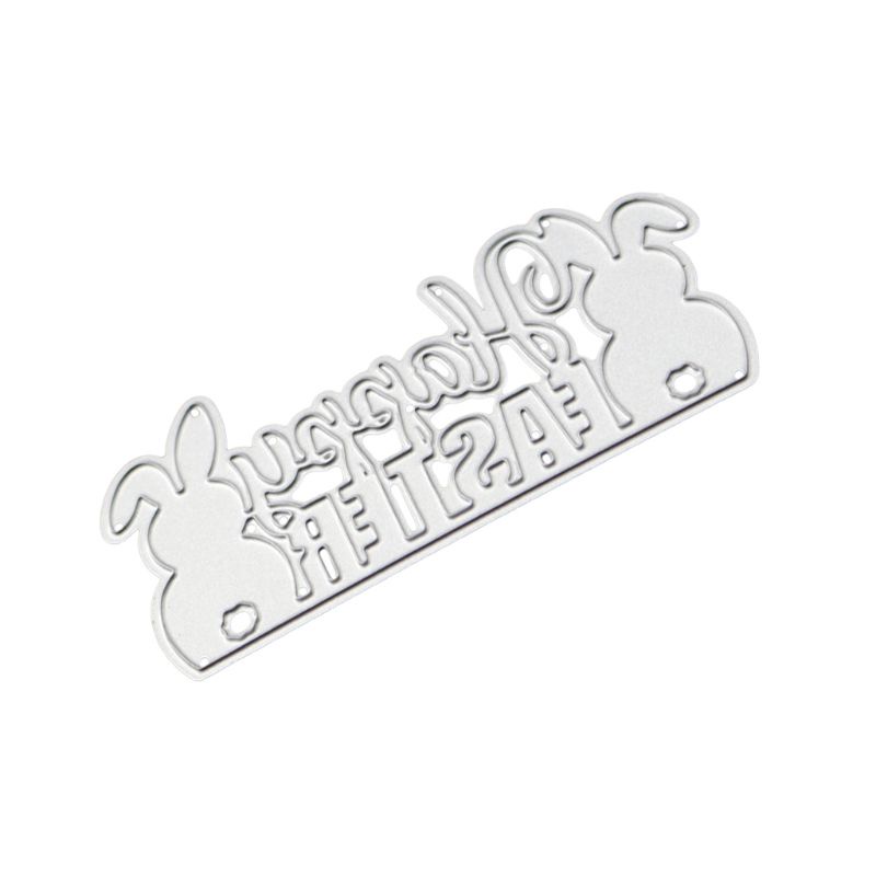 Khuôn Cắt Thẻ Giấy Hình Thỏ Phục Sinh Trang Trí Album Sổ Tay DIY