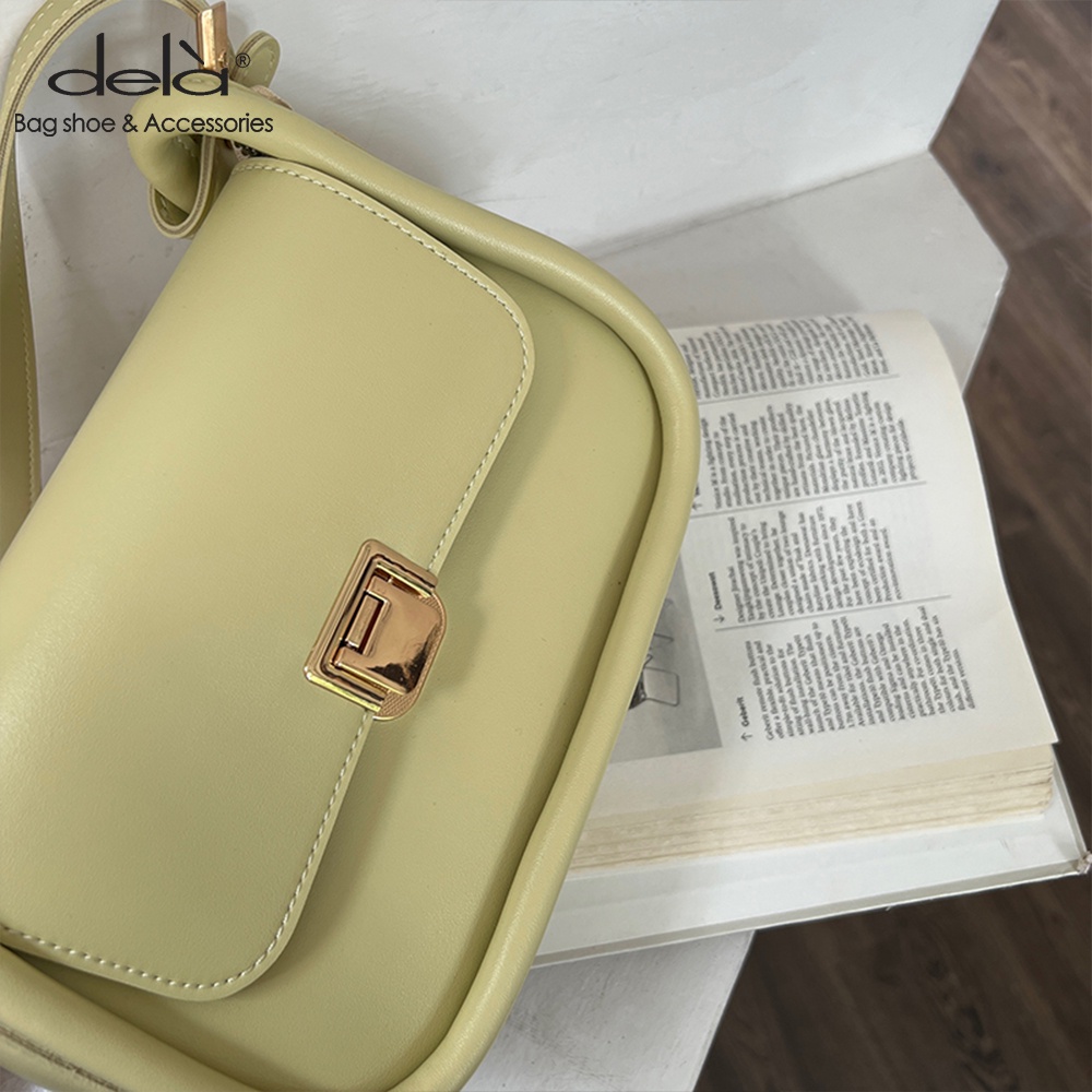 Dela Túi Đeo Vai Hình Vuông Cỡ Nhỏ Phối Dây Đeo Sợi Xích Thời Trang Mùa Hè 2022 Cho Nữ