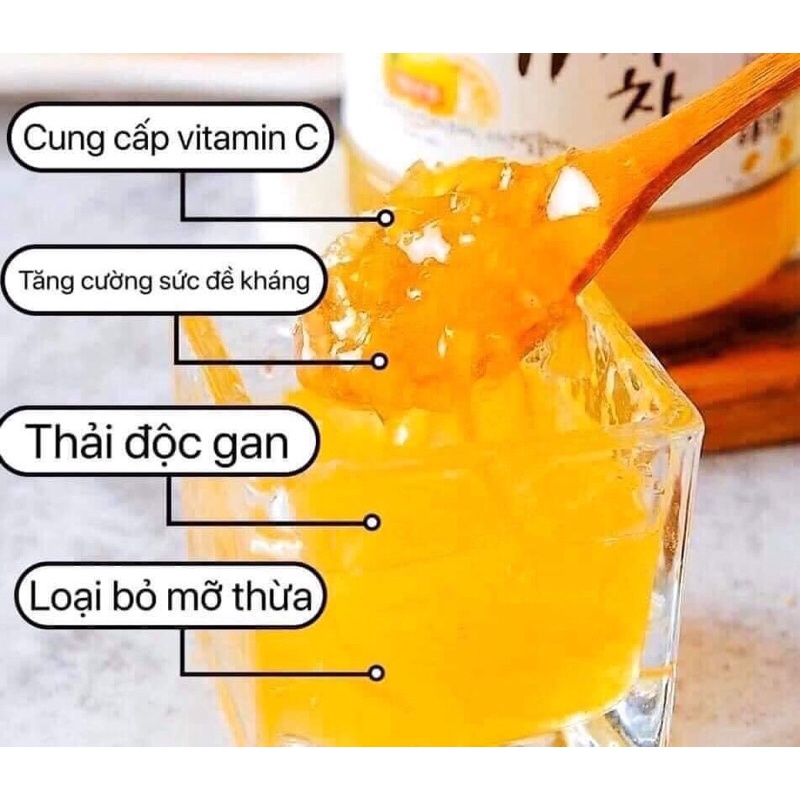 CHANH MẬT ONG HÀN QUỐC - HŨ 1 KG - GIẢM HO HIỆU QUẢ