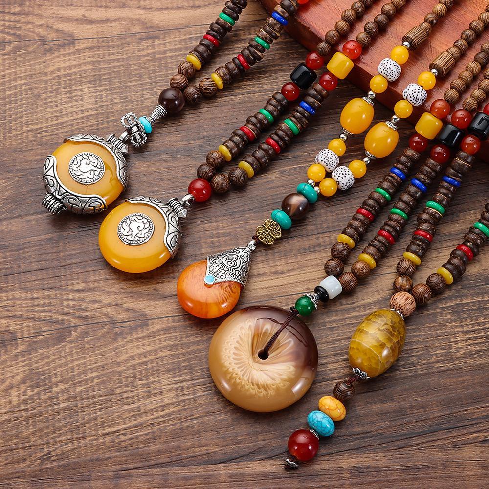 Vòng cổ Phong Cách Phật Giáo Vintage