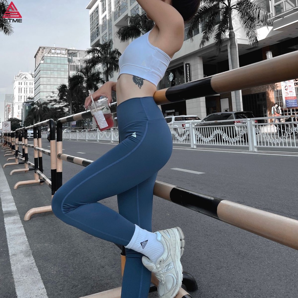 Bộ đồ tập gym Fitme Sportwear Theta, quần legging dài chất liệu thun co giãn 4 chiều