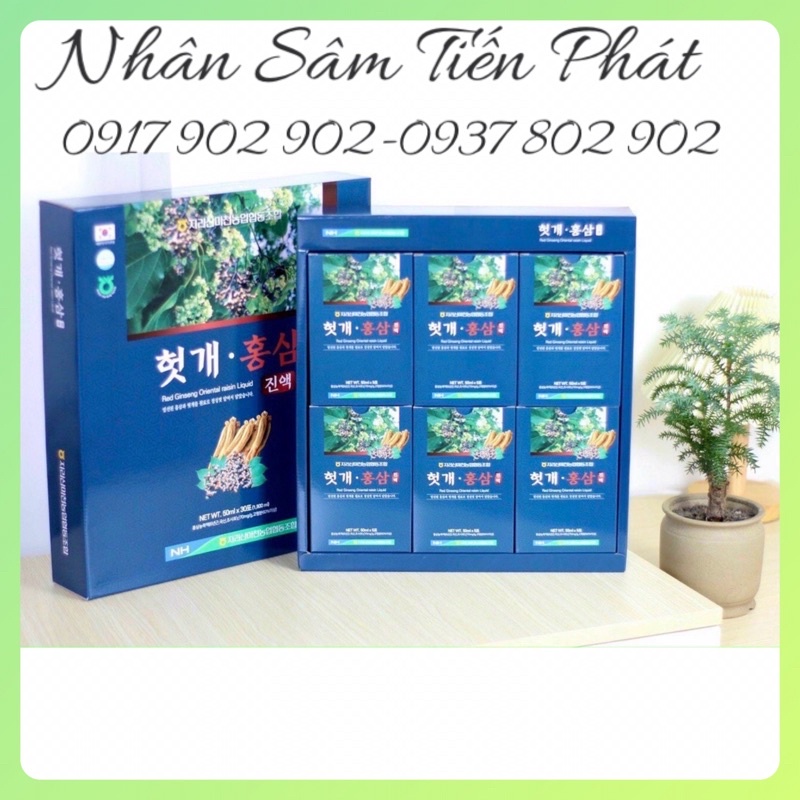Hồng sâm - nước uống giải độc gan - giải bia rượu Red Ginseng Oriental Liquid - Chính hãng