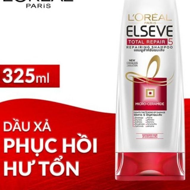 Dầu xả phục hồi tóc hư tổn l'oreal 325ml