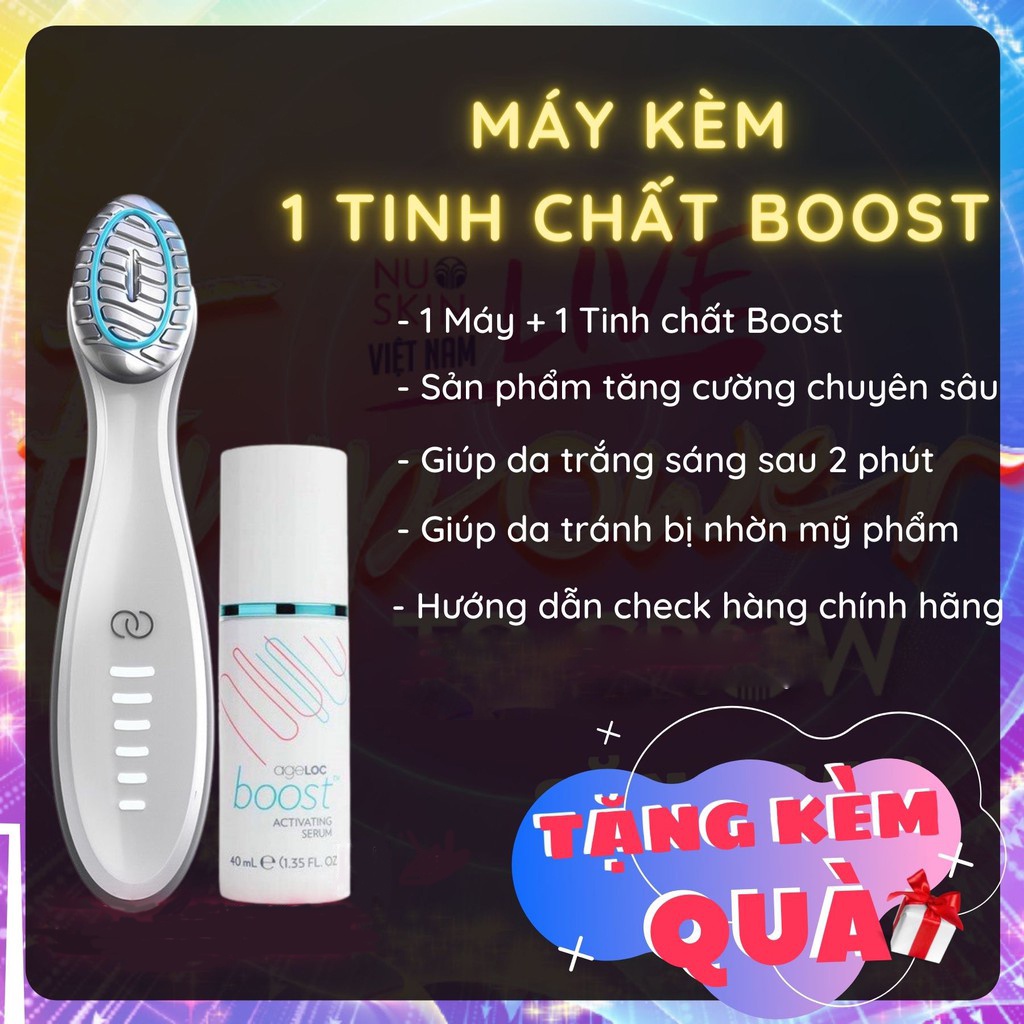 Máy đẩy tinh chất AgeLOC Boost Nuskin chăm sóc da chuyên nghiệp giúp da hấp thụ tốt dưỡng chất hiệu quả tối đa