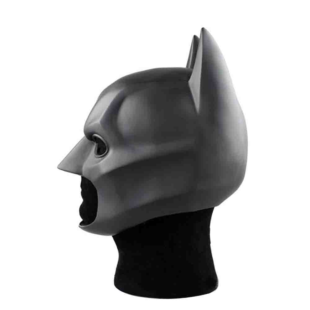 Batman Full Mask With Cowl The Dark Knight Rises Latex Helmet Adult Cosplay Prop New