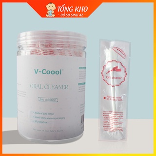 Hộp rơ lưỡi cho bé, bộ rơ lưỡi V-Coool, hộp 30 que