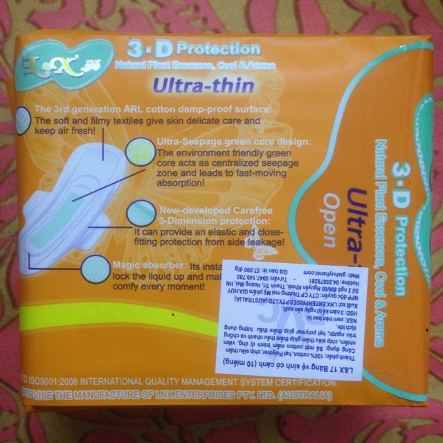 Băng vệ sinh L&amp;X 17 Ultra-thin 3D protection Super dry