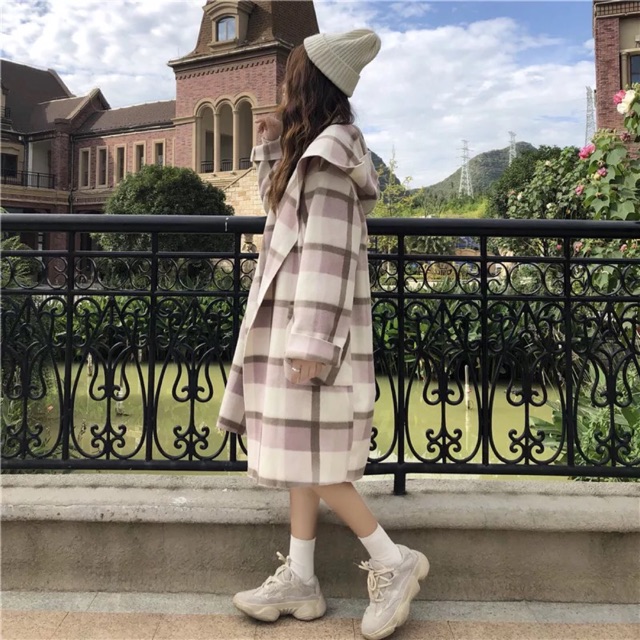 Áo Dạ kẻ caro dáng dài, áo khoác Dạ trơn dáng ngắn | BigBuy360 - bigbuy360.vn
