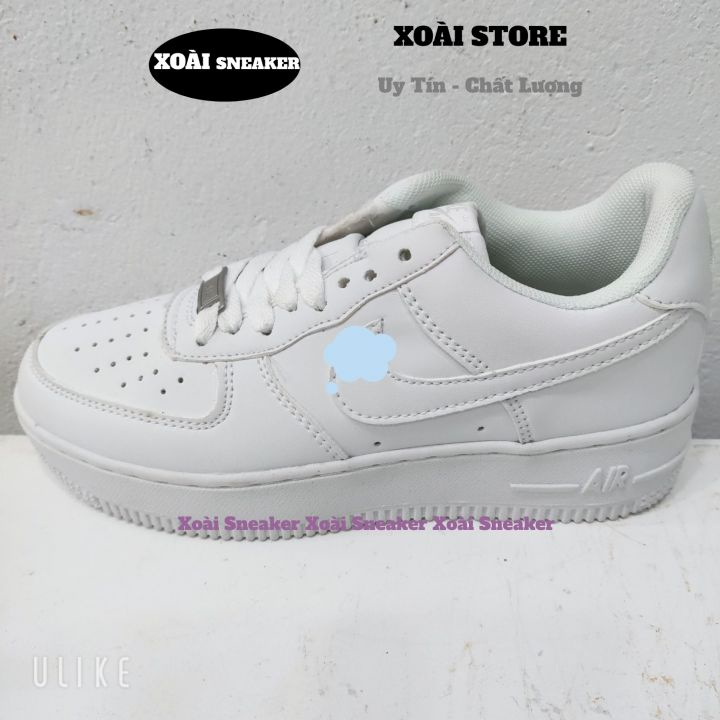 Giày AF1 full trắng, giày air force 1 trắng, full phụ kiện hàng cao cấp, size 36-43/ XOÀI SNEAKER86 | BigBuy360 - bigbuy360.vn