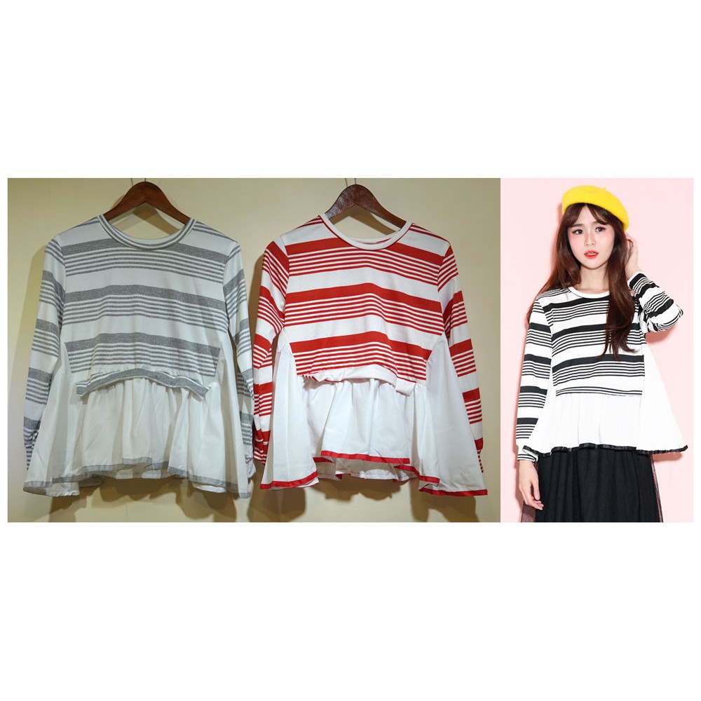 Tấm lót bàn phím Pl510-388 JUMBO PEPLUM BANGKOK TOP 85RB | Áo kiểu thiết kế xinh xắn cho nữ