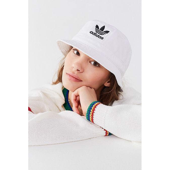 ⚡️ [ 💖 FREESHIP 💖] Mũ / Nón Tai Bèo / Nón Adidas Originals ADICOLOR BUCKET HAT - BK7350 White | HÀNG XUẤT DƯ XỊN