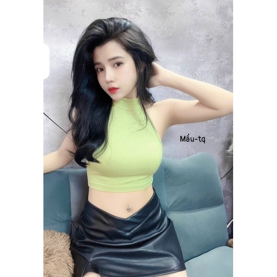 Áo yếm sát nách cổ lọ