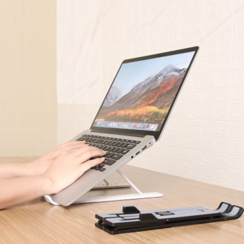 XẢ KHO THANH LÝ Giá đỡ Laptop, Macbook tản nhiệt 6 nấc chỉnh độ cao, có thể gập gọn