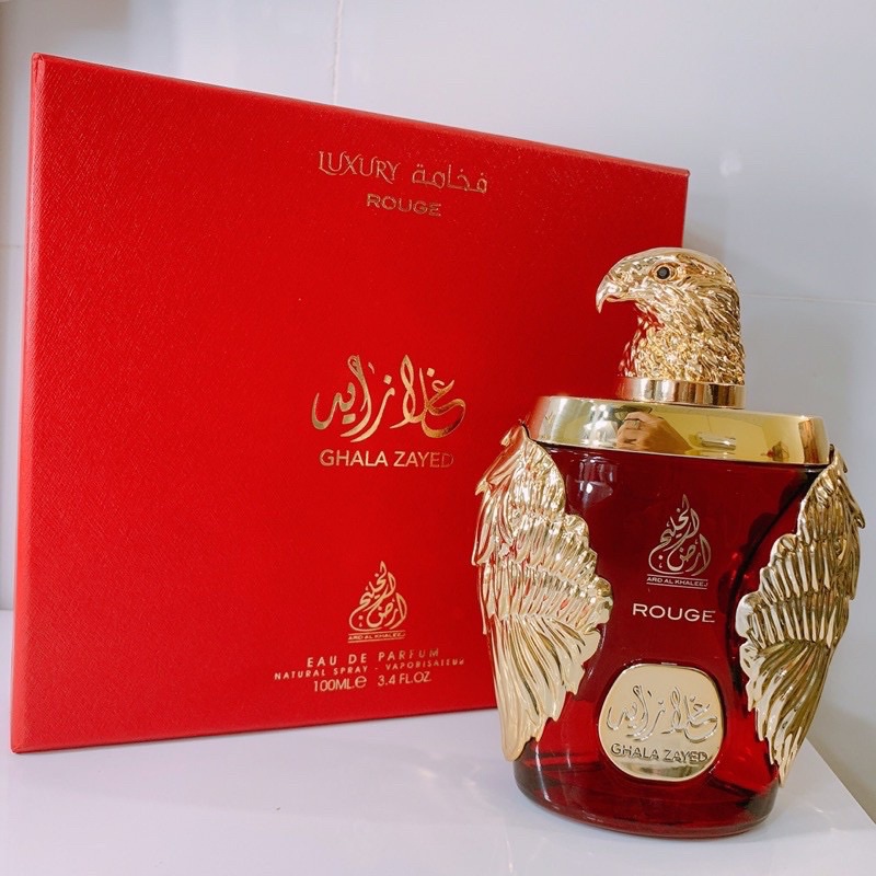 Nước hoa Nam chính hãng dubai 100ml sịn xò Ghala Zayed Rouge Luxury(Tặng ngay 10mặt nạ-1serum-1móckhoá)