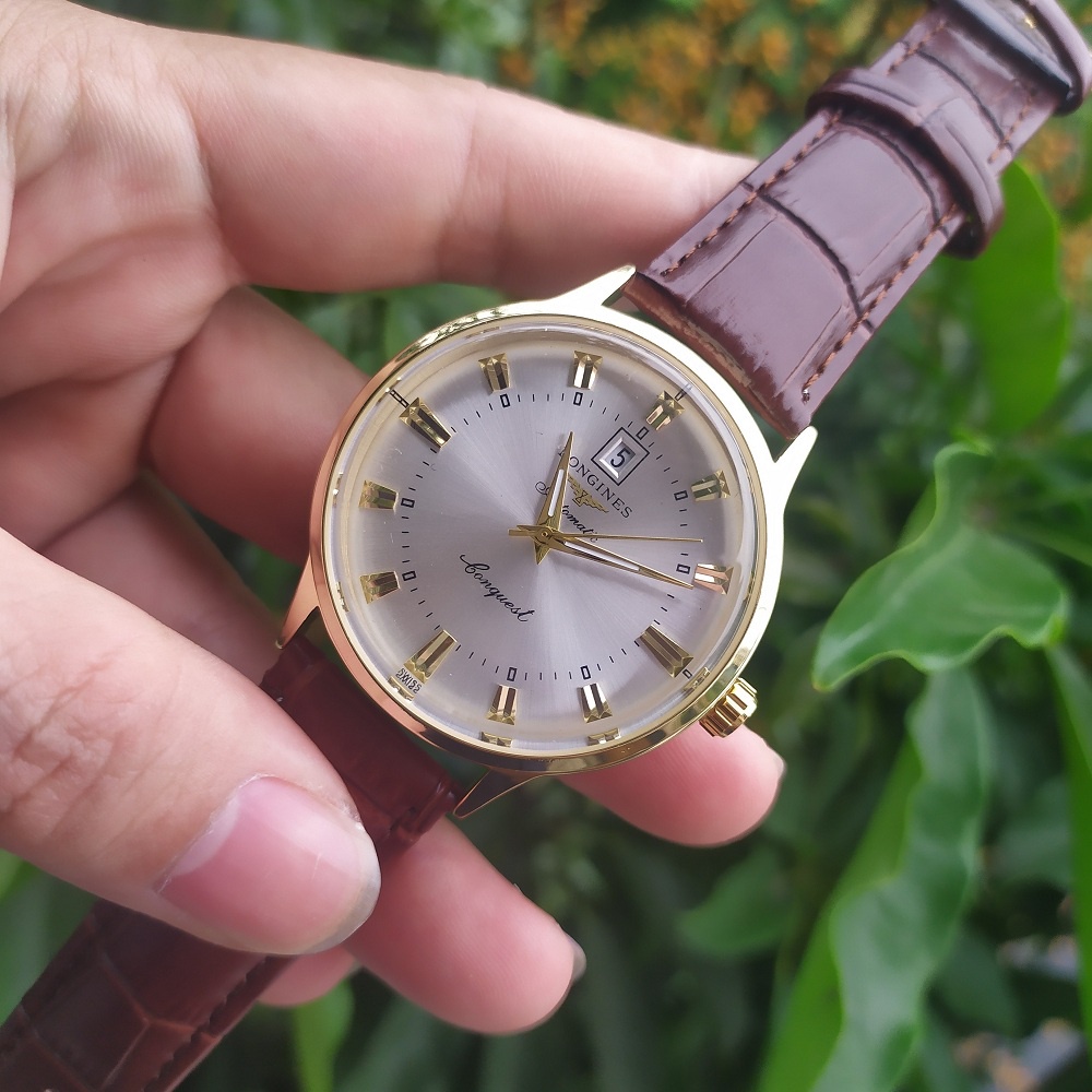 Đồng hồ nam Longgines dây da cao cấp | BigBuy360 - bigbuy360.vn