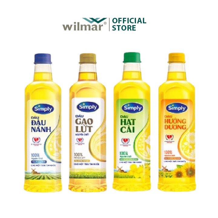 Dầu ăn Simply 1L các loại