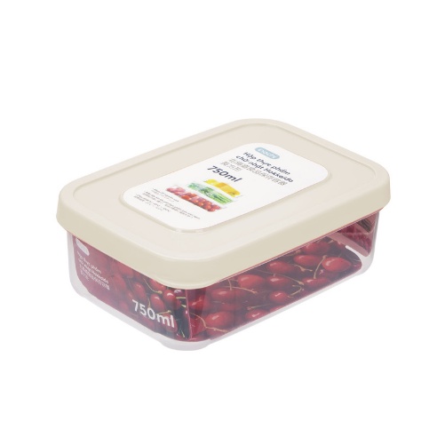 Hộp thực phẩm chữ nhật 750ml, đựng thức ăn, thực phẩm, dụng cụ - giao màu ngẫu nhiên