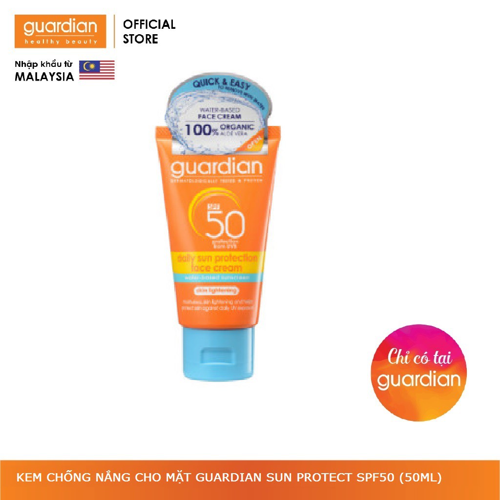 Kem chống nắng cho mặt Guardian Sun Protect Spf50 (50ml) | BigBuy360 - bigbuy360.vn