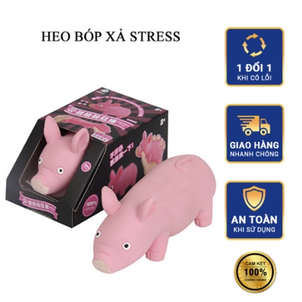 Đồ Chơi Nắn Bóp Tay Đàn Hồi Giảm Stress Hình Chú Heo Lợn Màu Hồng Hường Co Dãn Giá Rẻ Dẻo An Toàn Cho Bé Trai Gái