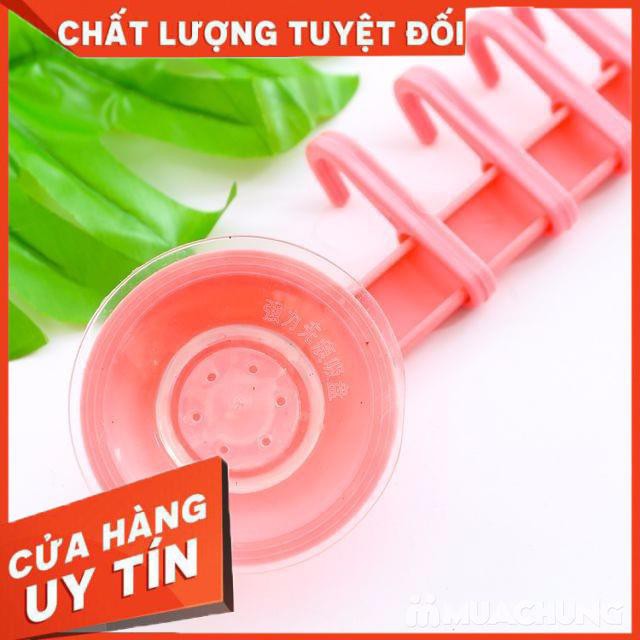 [XẢ KHO+FREE SHIP] Móc nhựa hút chân không cong màu ngẫu nhiên